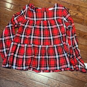 NWT Cat & Jack plaid long sleeve shirt